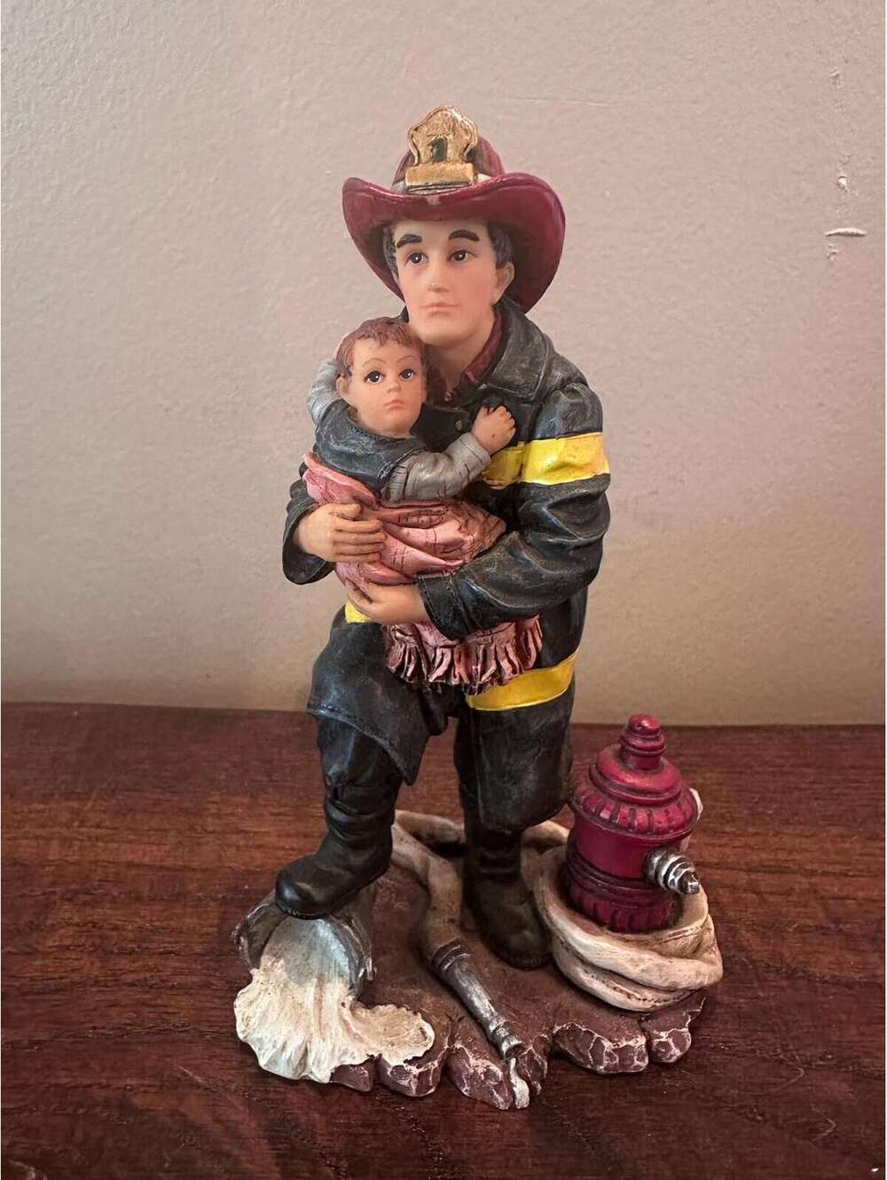 1999 Vanmark Firefighter "Hero" Figurine from Red Hats of Courage Collection